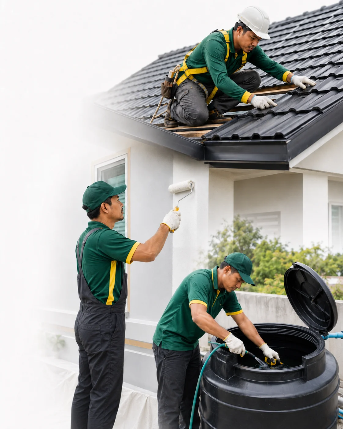 Servis selenggara rumah oleh JAYABINA — tukar atap, cuci tangki, mengecat di KL & Selangor